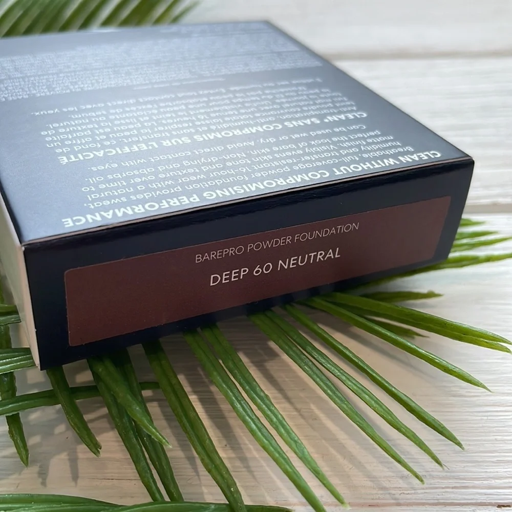 NIB BareMinerals Barepro Skin Perfecting Powder Foundation Deep 60 Neutral